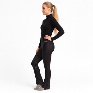 Freedman Tous Les Jours Black Bootcut Winter Equestrian Jodhpurs Size L NWT